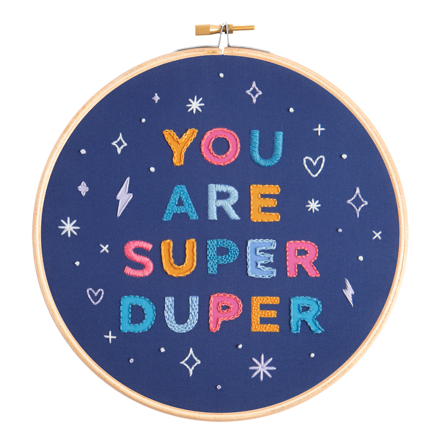 You are Super Duper Embroidery Kit | Complete Craft Kit for Beginners