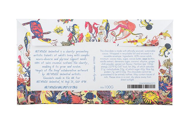 ARTHOUSE Unlimited 'Angels of the Deep' Dark Chocolate with Spiced Rum, Chilli, and Caribbean Crunch