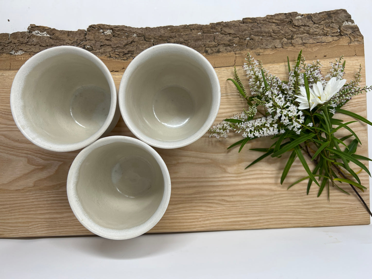 White Glaze Stoneware Beaker