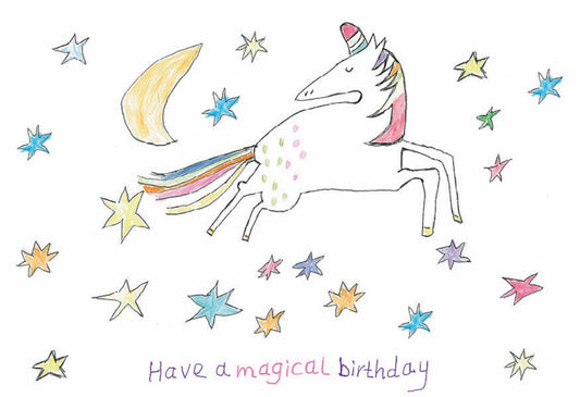Card, Magical unicorn