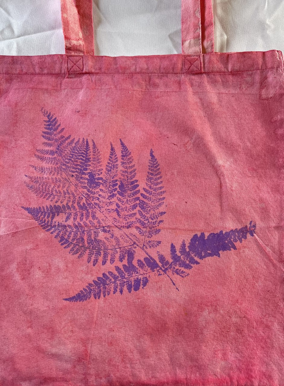 Leaf Print Tote Bags