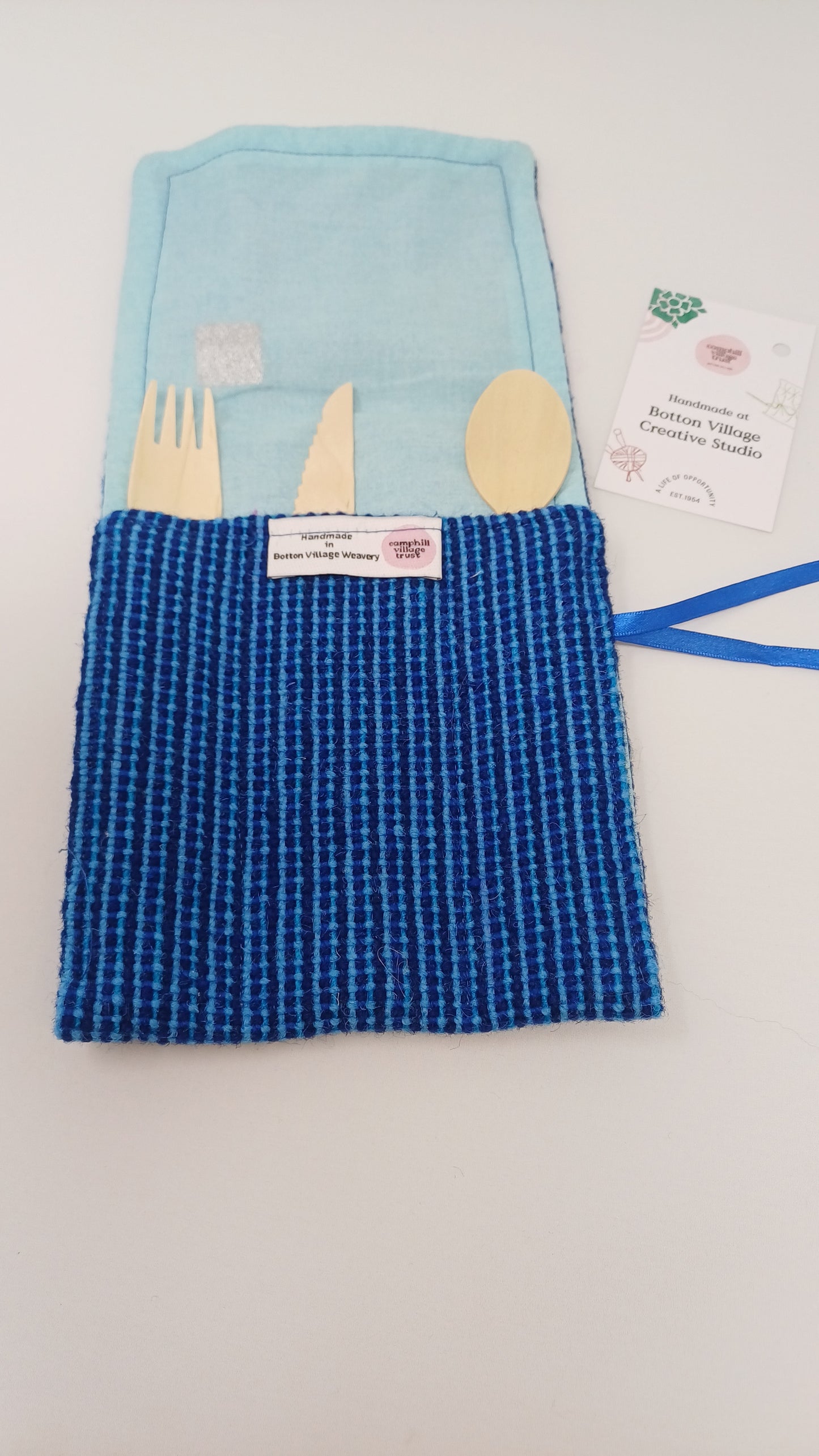 Hand Woven Travel Cutlery Set Holder