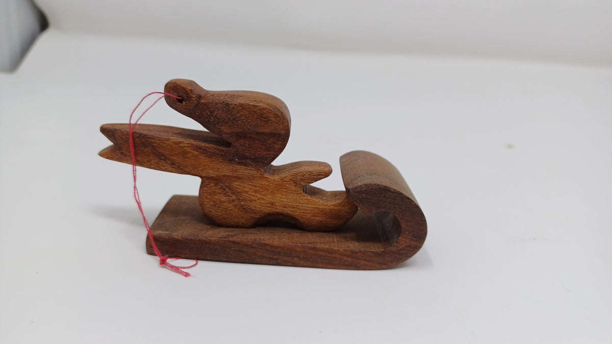 Wooden Sleigh Christmas tree Decoration