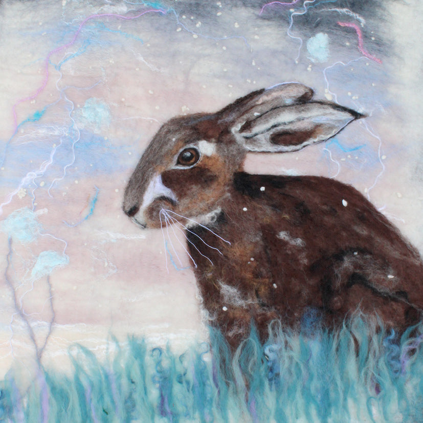 Winter Hare Card