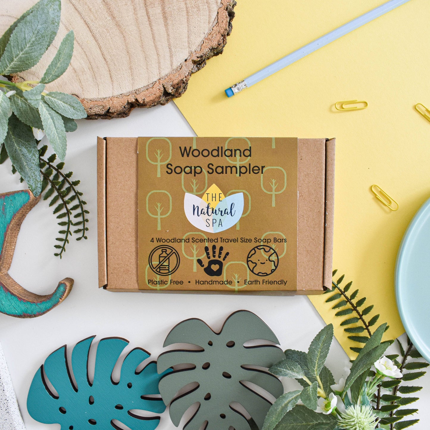 Woodland  Soap Sampler Box - 4 pieces Letterbox Gift Set