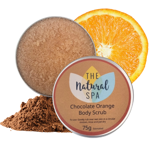 Chocolate Orange Body Scrub- Natural Exfoliator with added Apricot Oil