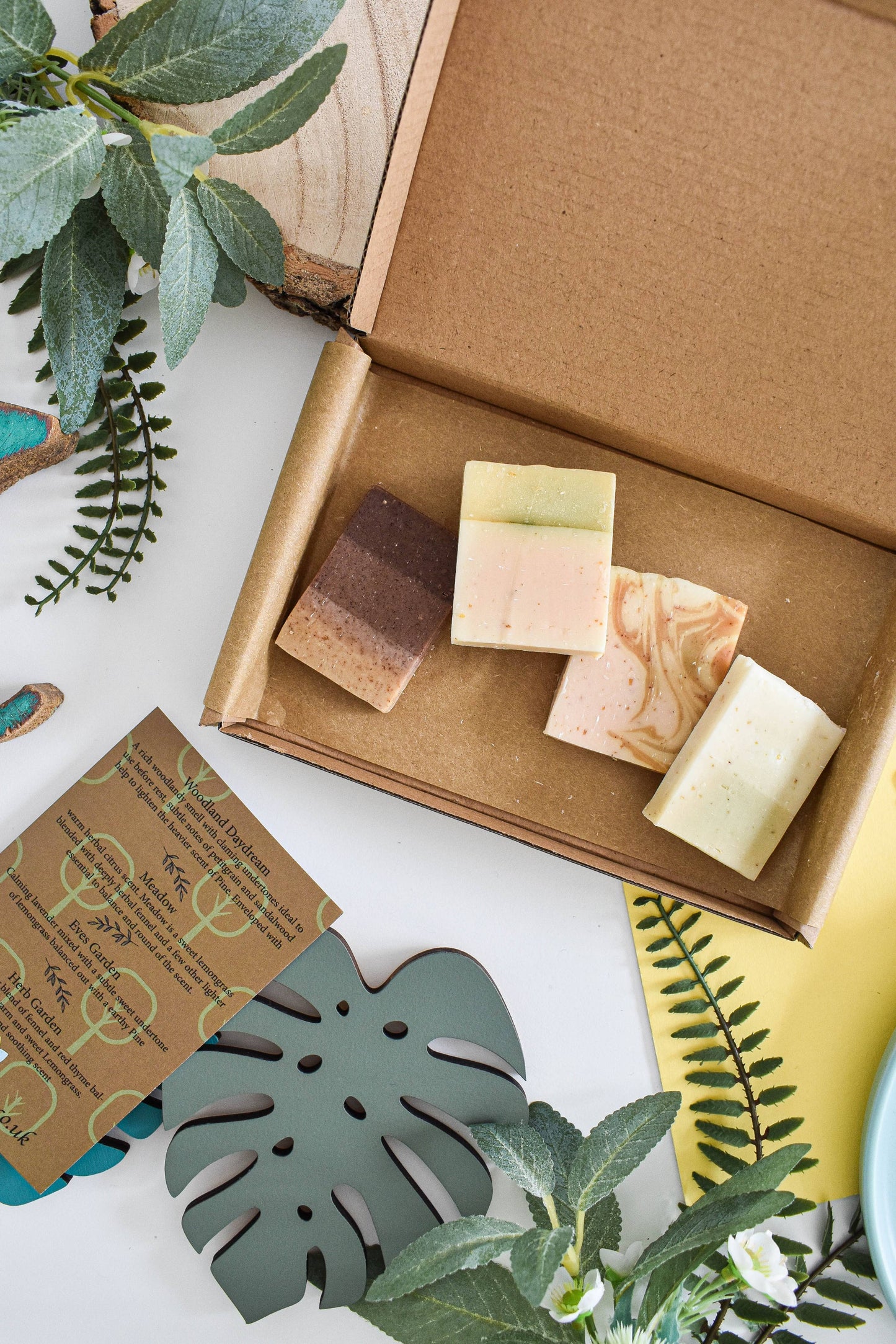 Woodland  Soap Sampler Box - 4 pieces Letterbox Gift Set