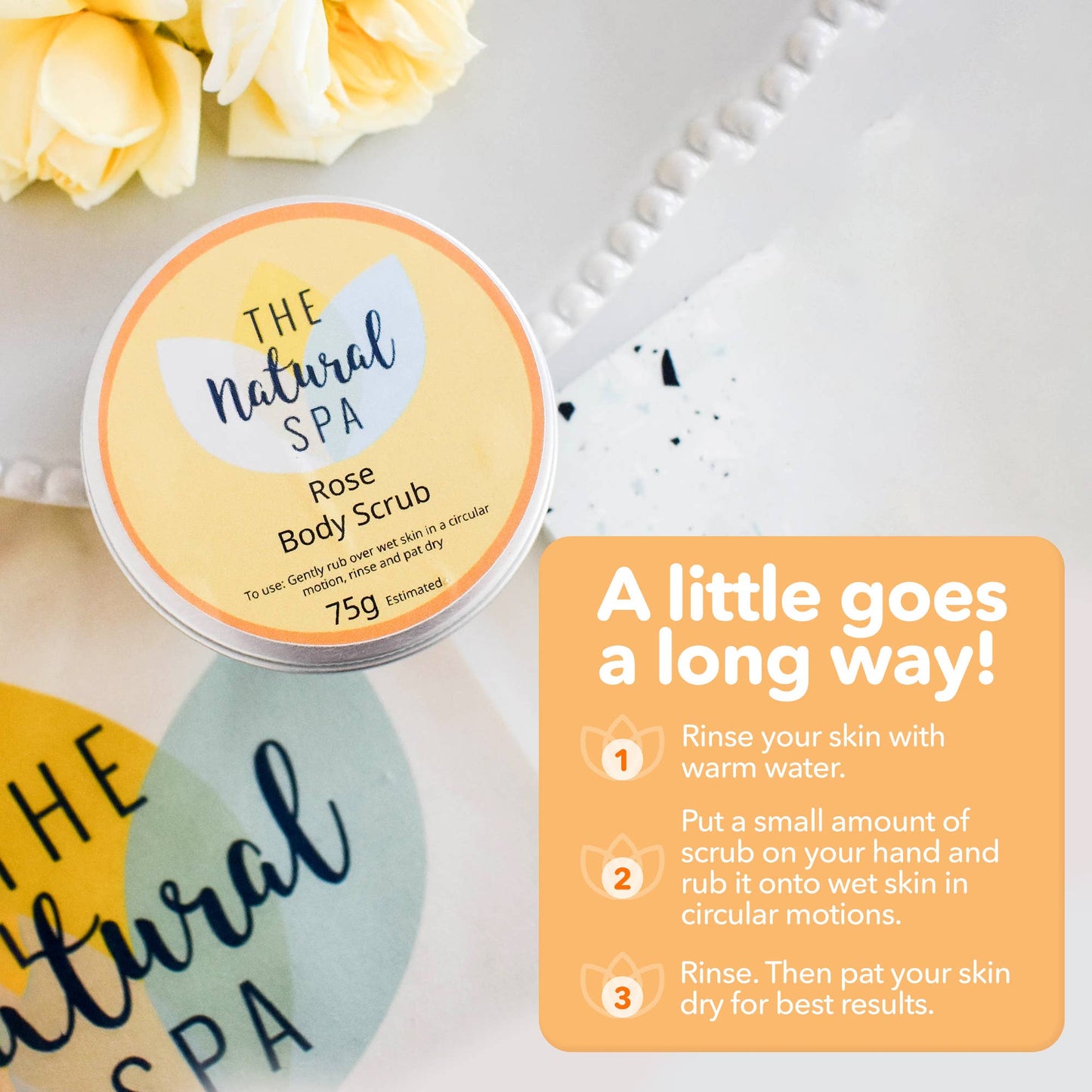 Rose Geranium 200g Body Scrub - Exfoliator - Vegan Skincare