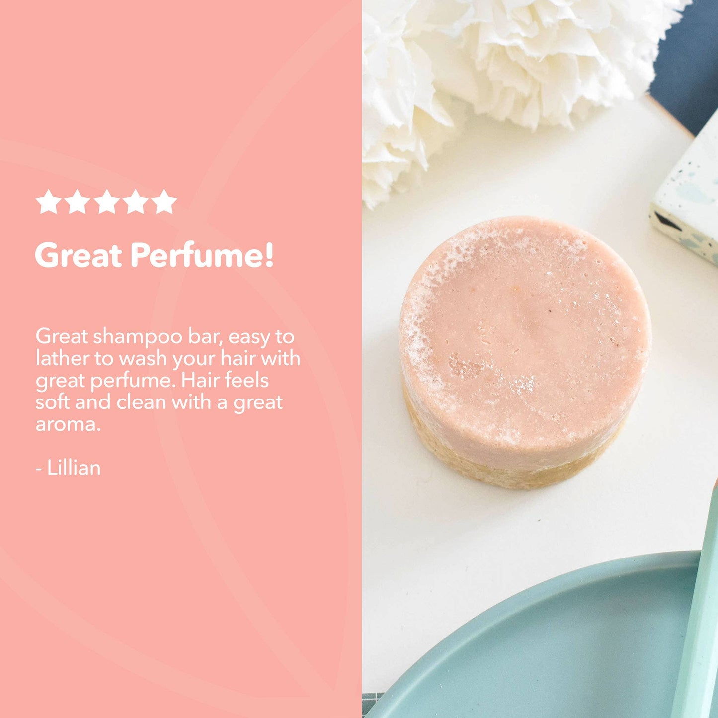 Patchouli Rose Shampoo Bar - Suitable for all hair types