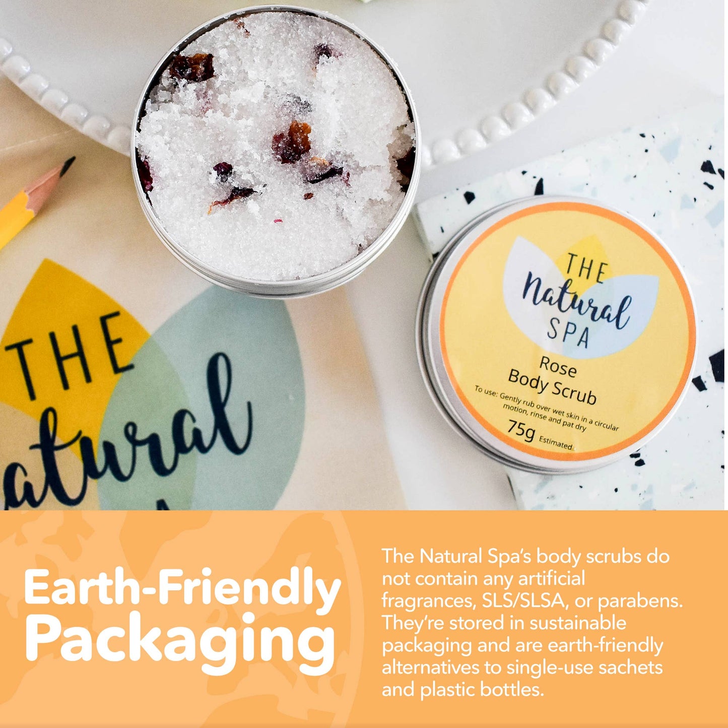 Rose Geranium 200g Body Scrub - Exfoliator - Vegan Skincare