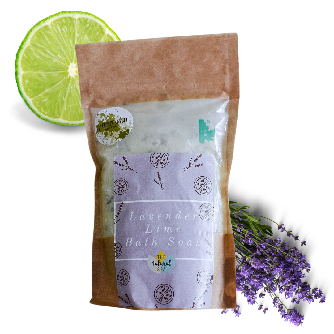 Spiced Orange or Lemon & Calendula Bath Soak - Biodegradable pouch - 225g