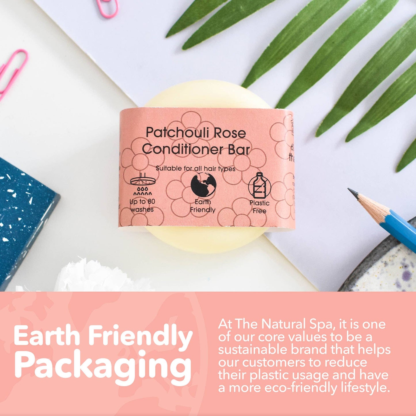 Patchouli Rose Conditioner bars for hair - Tangle free