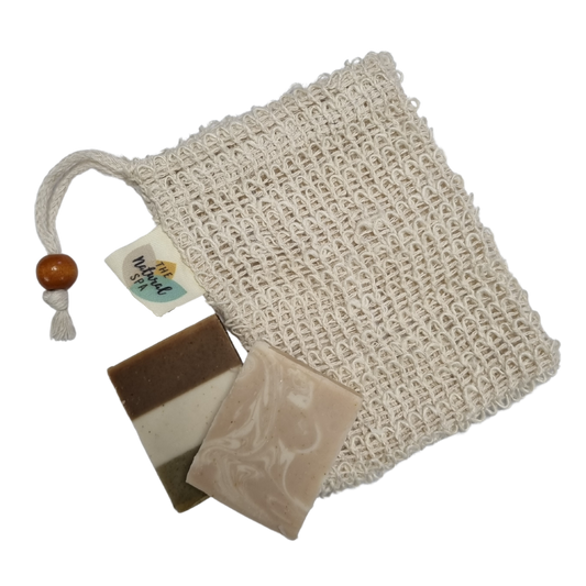 Sisal Soap Saver- Bag for soap scraps - Eco gift