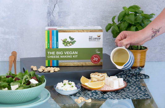 BIG VEGAN CHEESE MAKING KIT foodie-gift gluten-free eco gift