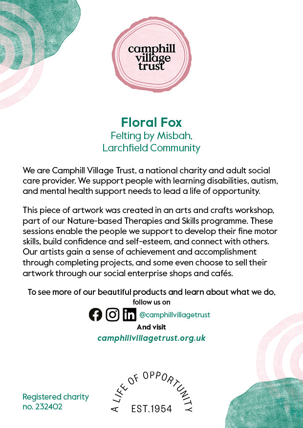 Pack of 12 Felt-work Flora & Fauna Greetings Cards