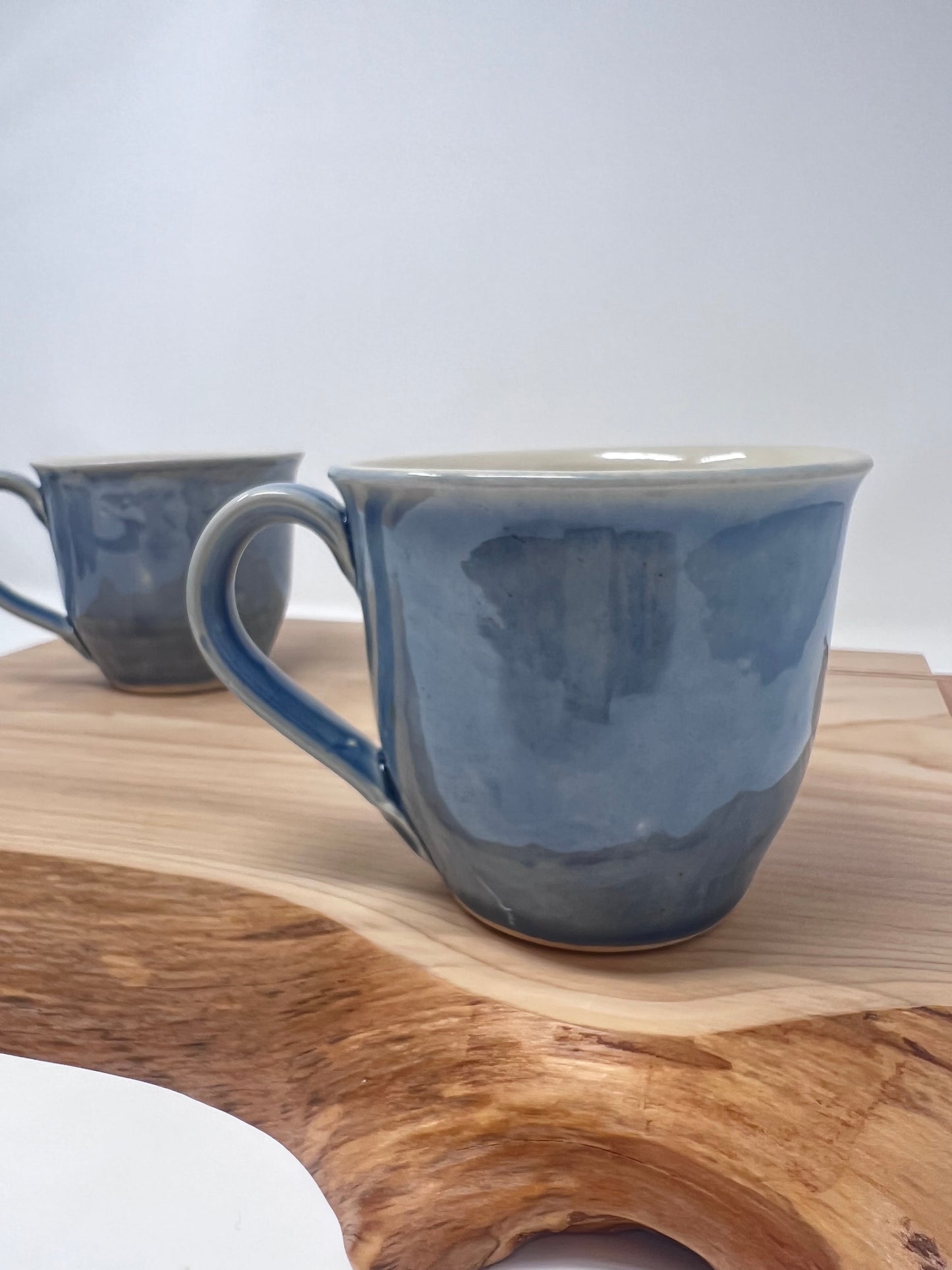 Handmade Stoneware Mug- Light Blue