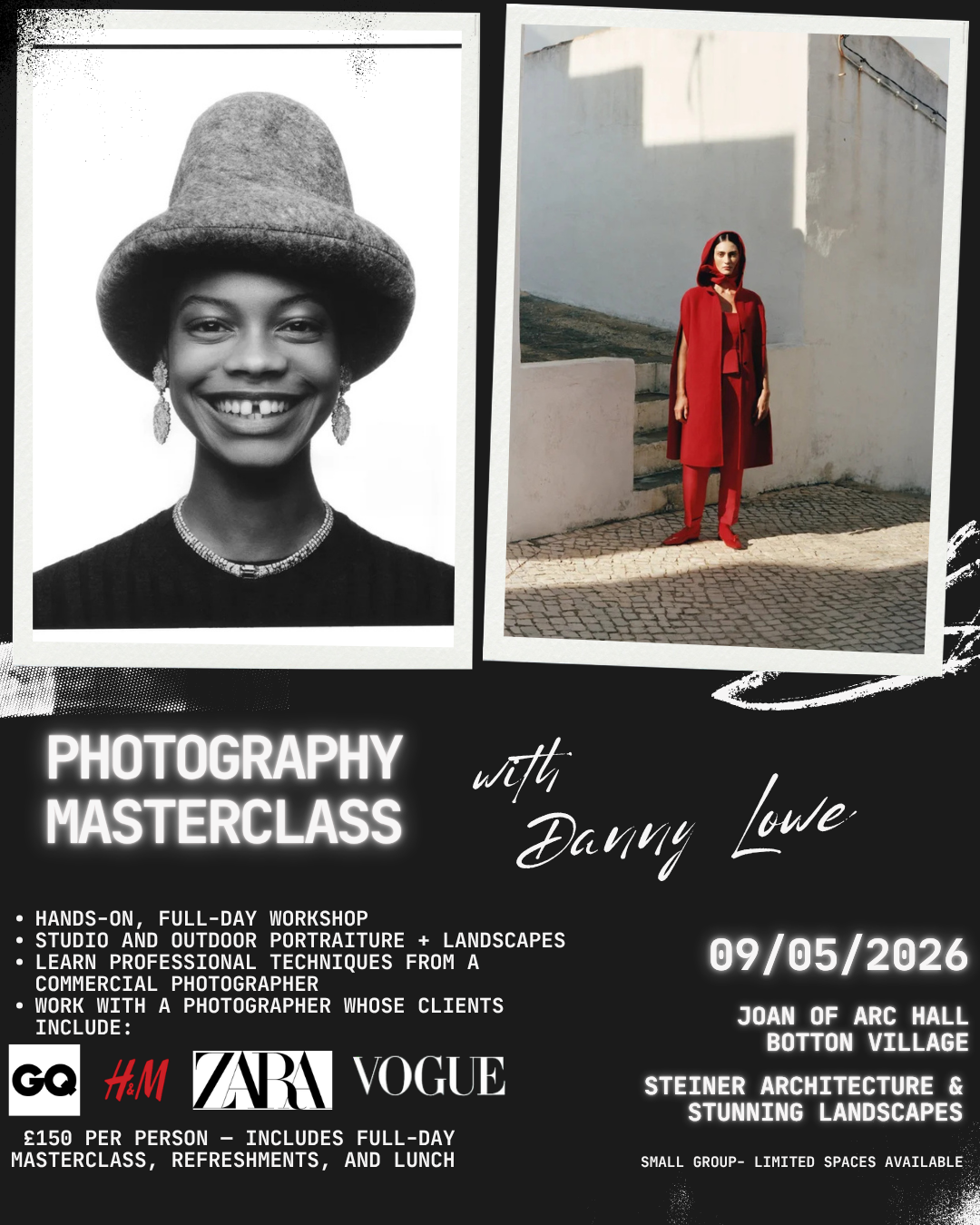 Photography Masterclass with Danny Lowe- 09/05/26