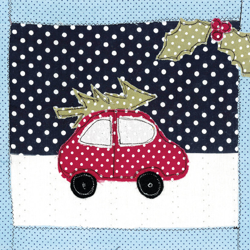 Festive Fabric Collages
