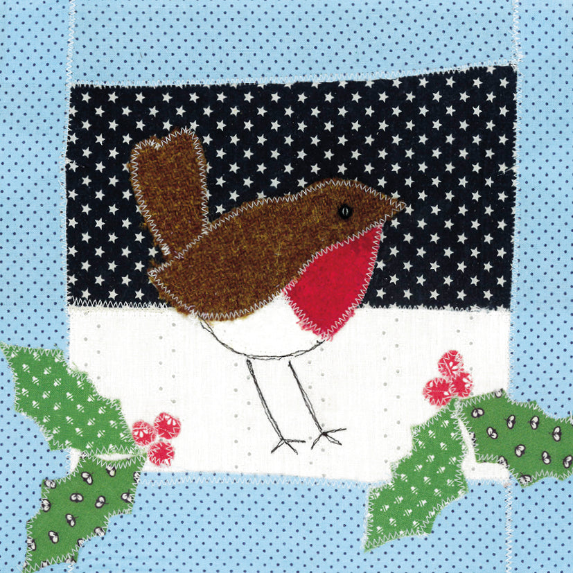 Festive Fabric Collages