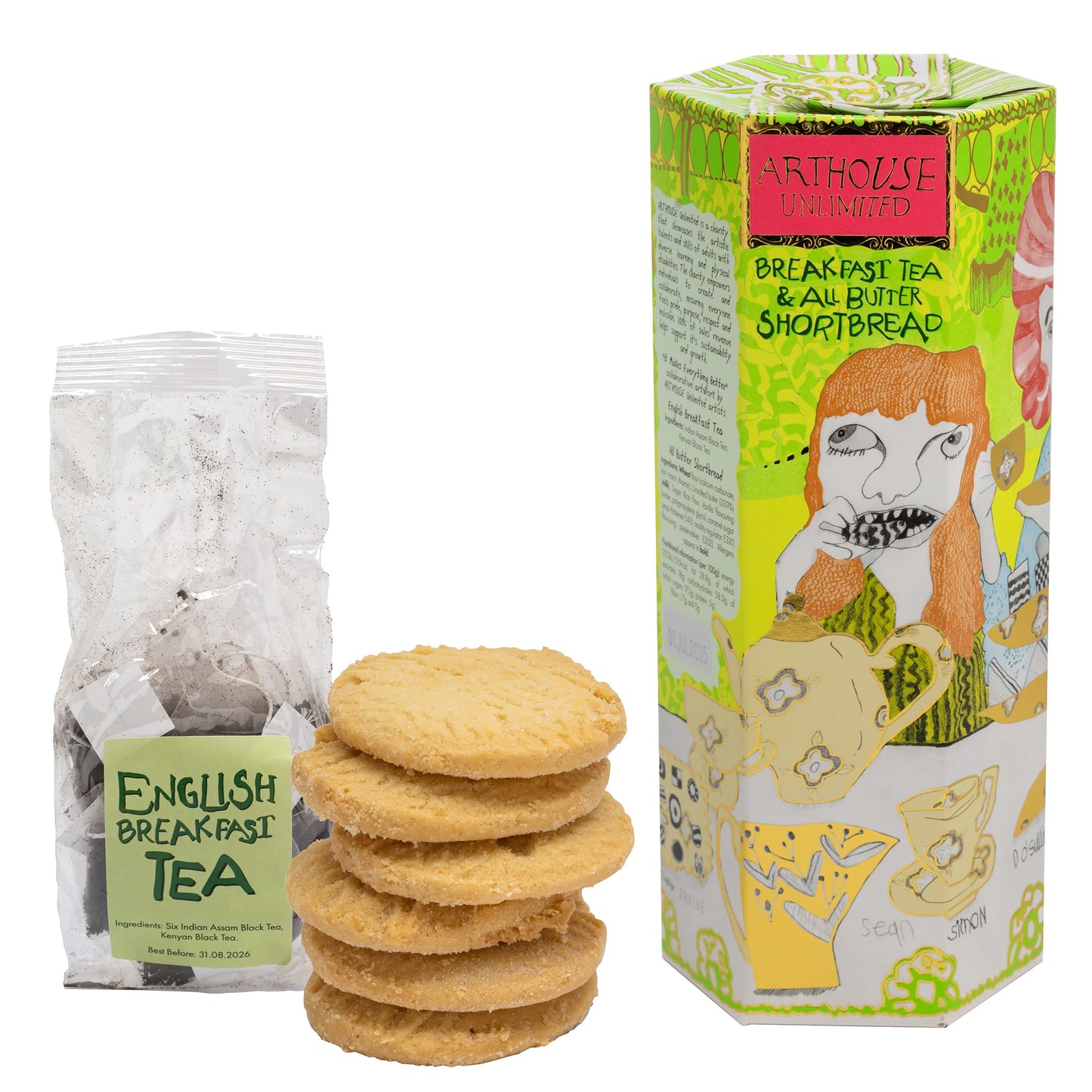 Tea & Biscuits- English Breakfast & All-Butter Shortbread