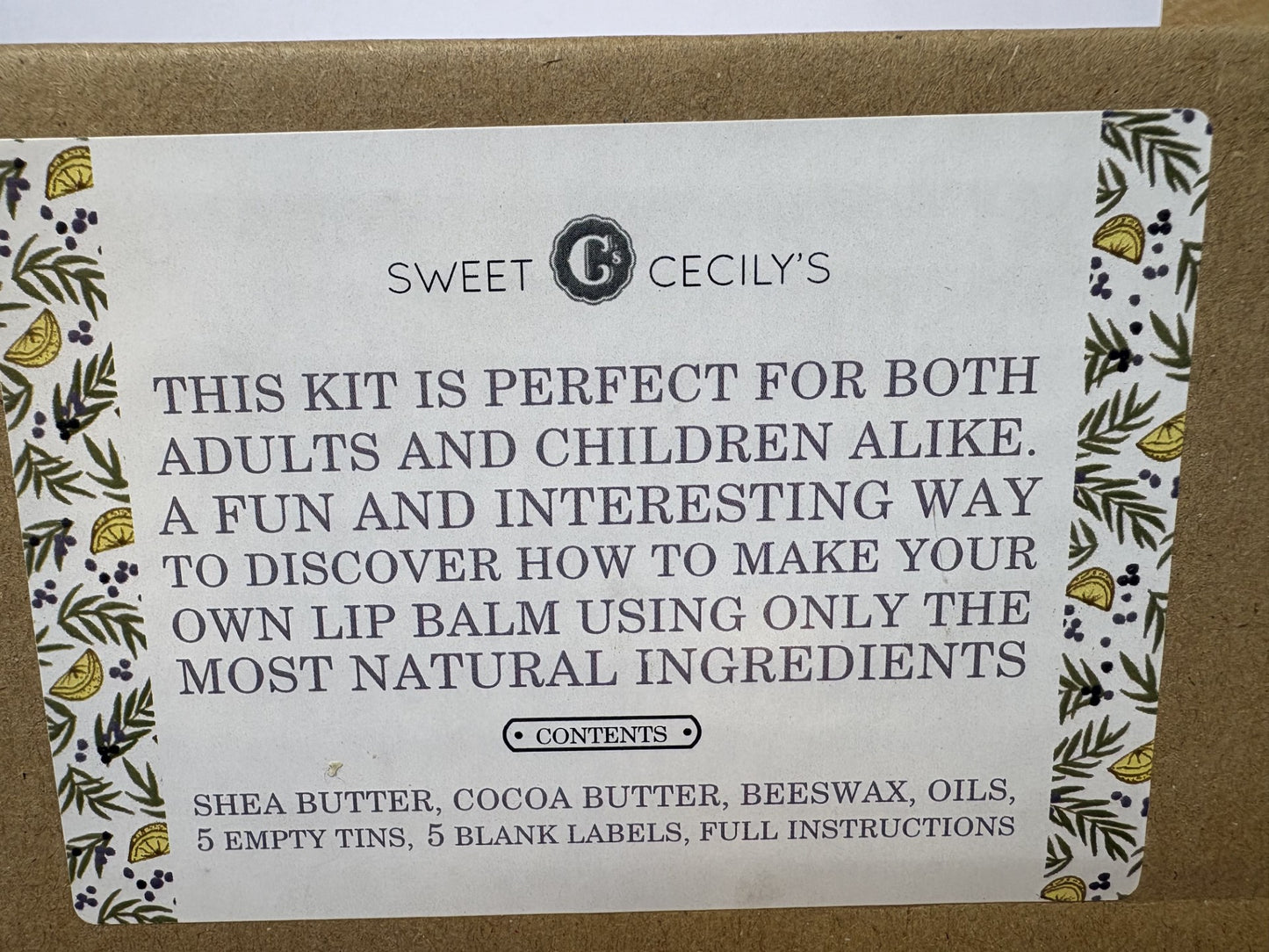 Make Your Own Lip Balm Kit Gin & Tonic Flavour