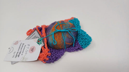 Felted Soap and Wash Cloth Set
