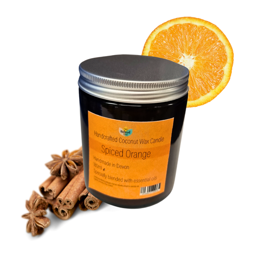 Spiced Orange hand-poured coconut wax candle-Essential Oil