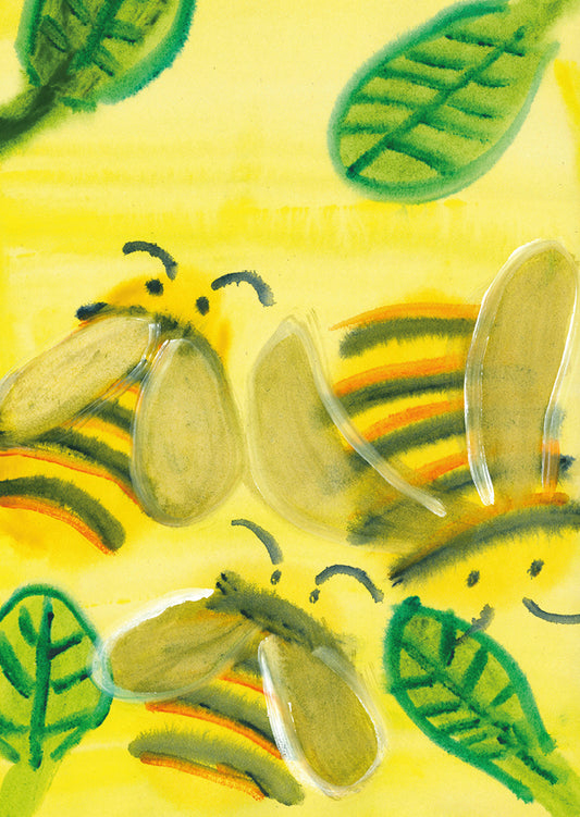 Greetings Cards. Busy Bees.
