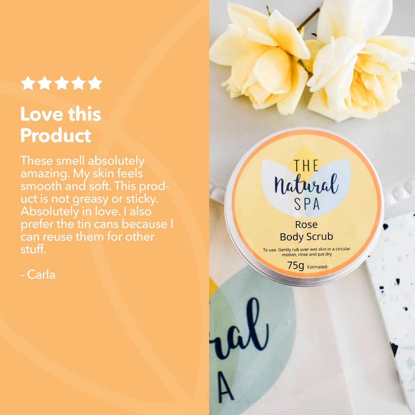 Rose Geranium 200g Body Scrub - Exfoliator - Vegan Skincare