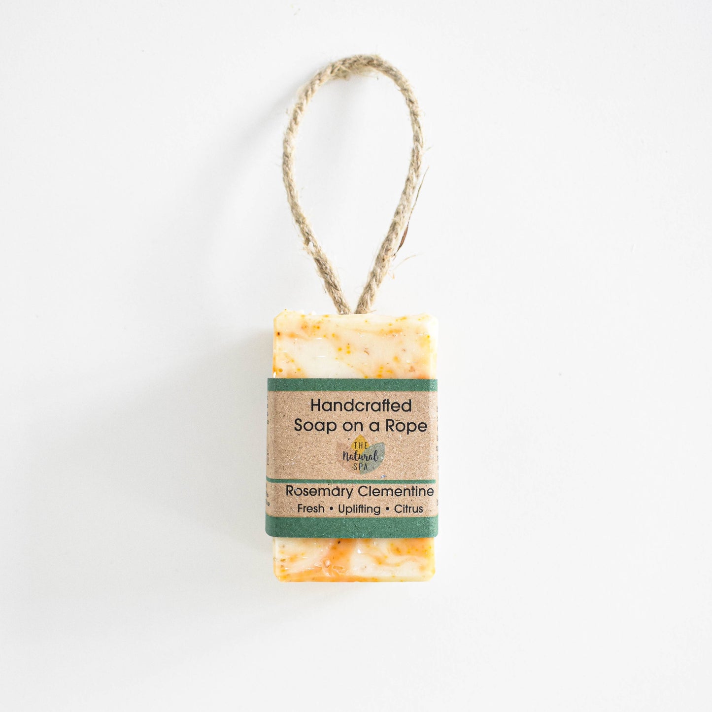 Rosemary Clementine Cold Press Soap on a rope - Palm Free