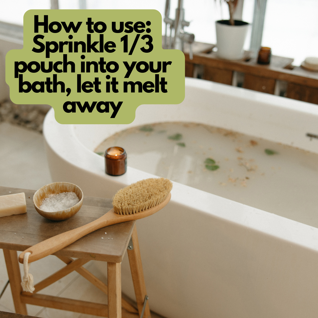 Spiced Orange or Lemon & Calendula Bath Soak - Biodegradable pouch - 225g