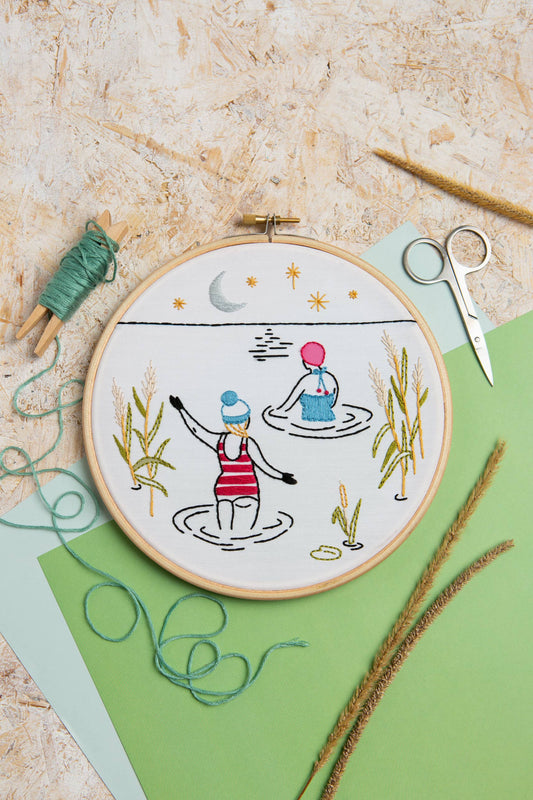 Wild Swimming Embroidery Kit (Swim) | Complete Craft Kit