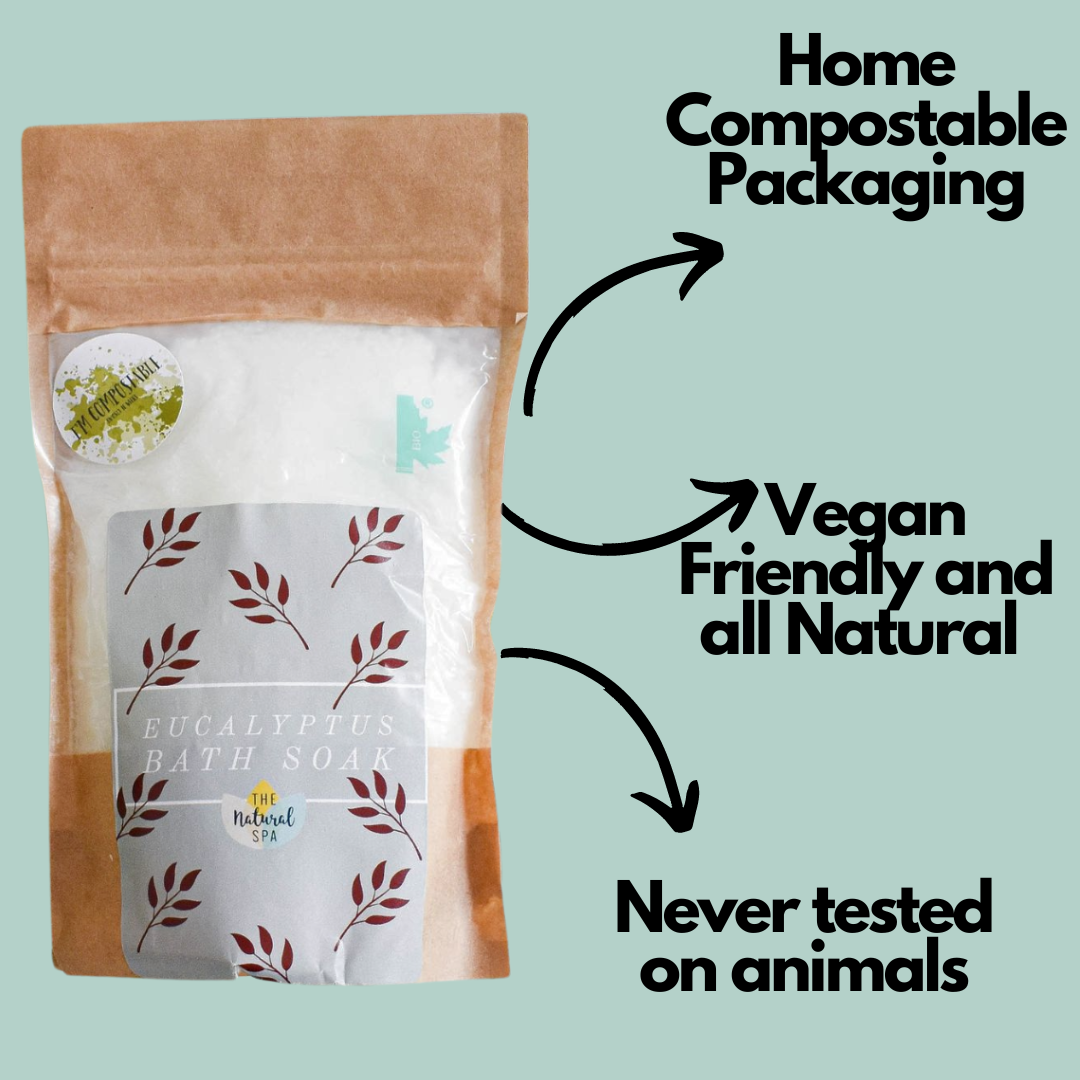 Eucalyptus Bath Salts - Essential oil - Eco - vegan