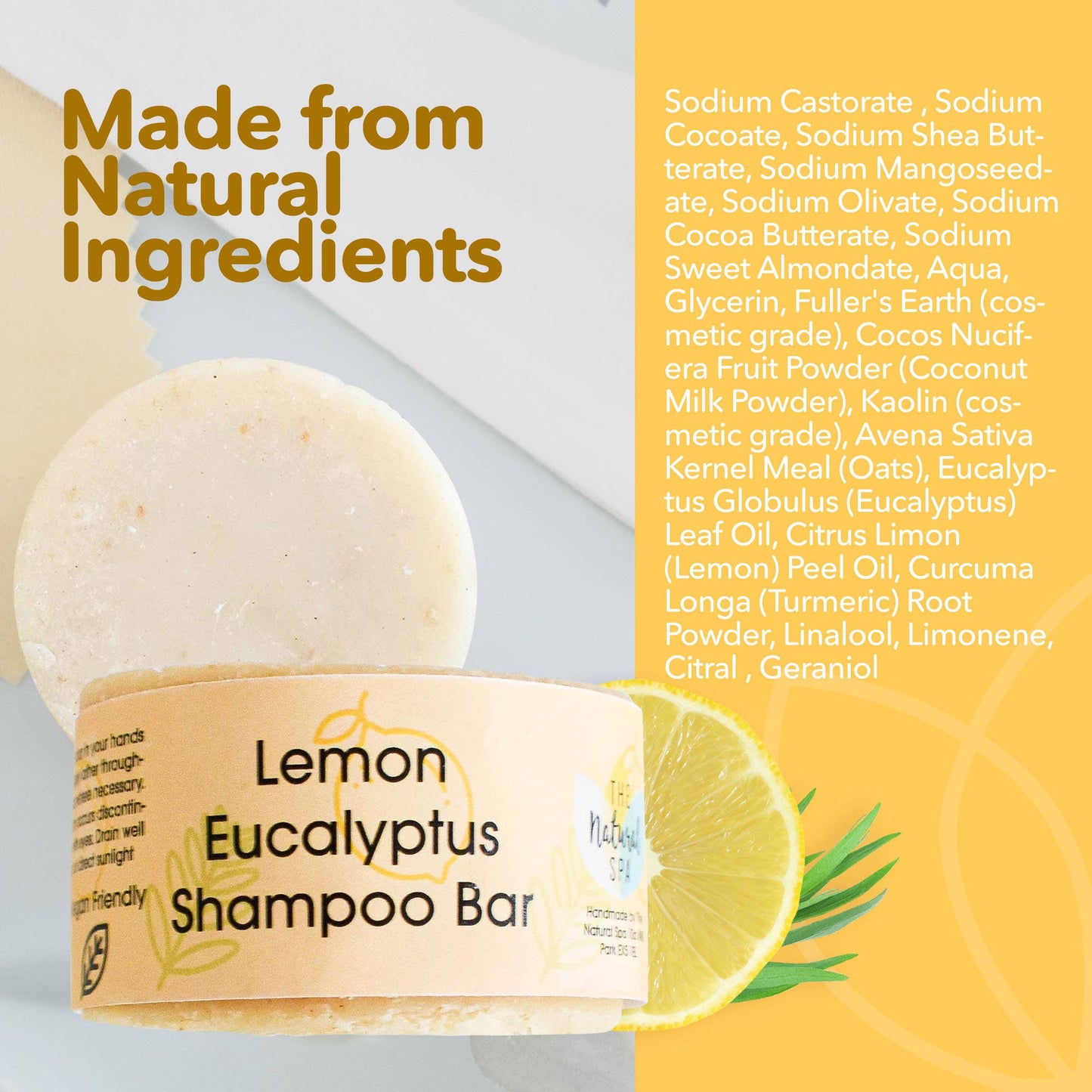 Eucalyptus Lemon Shampoo Bar