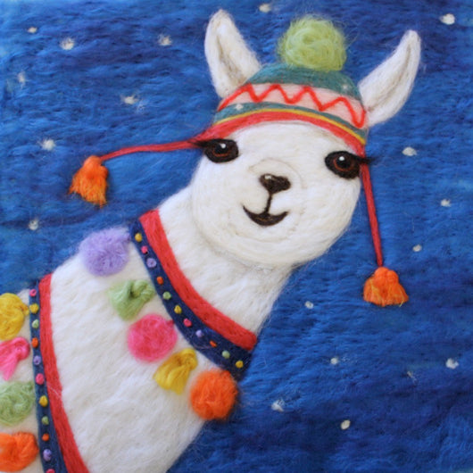 Festive Llama Christmas Card