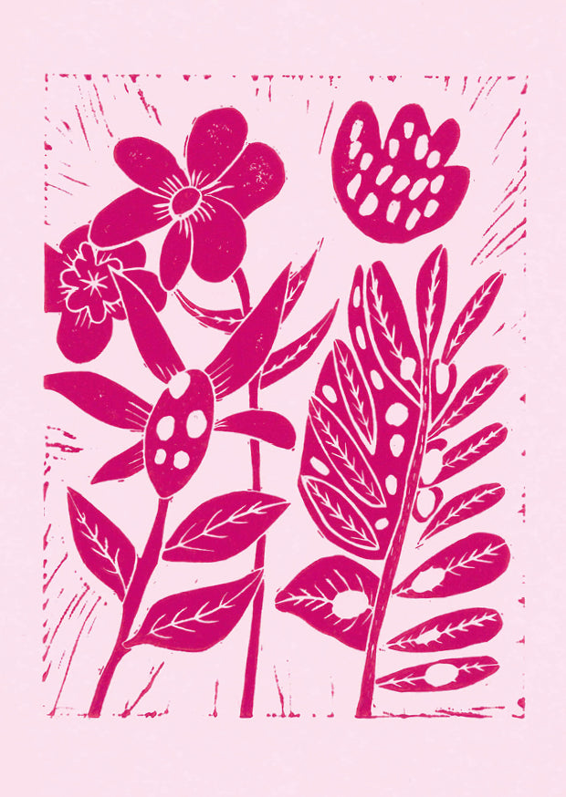 Lino Print Cards.