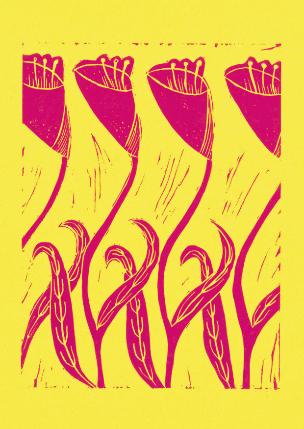 Lino Print Cards.