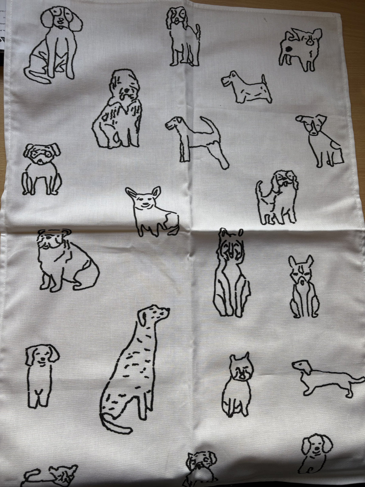 'I woof you' Tea Towel