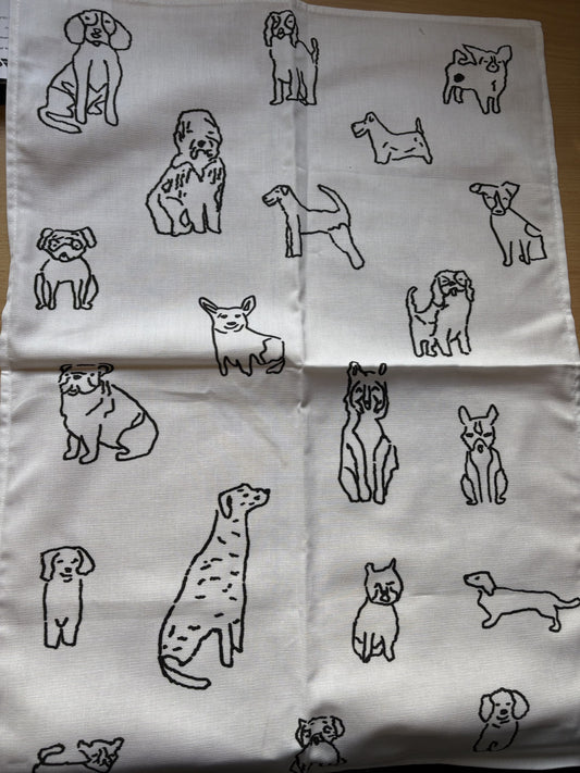 'I woof you' Tea Towel