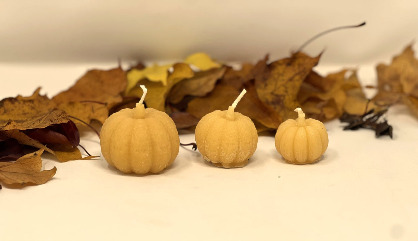 Set of Three Pumpkin Candles