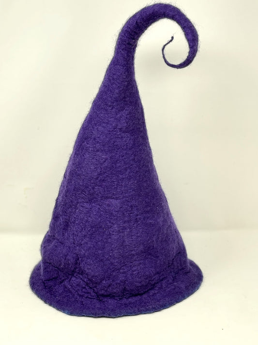 Handmade Purple Felt Wizard Hat