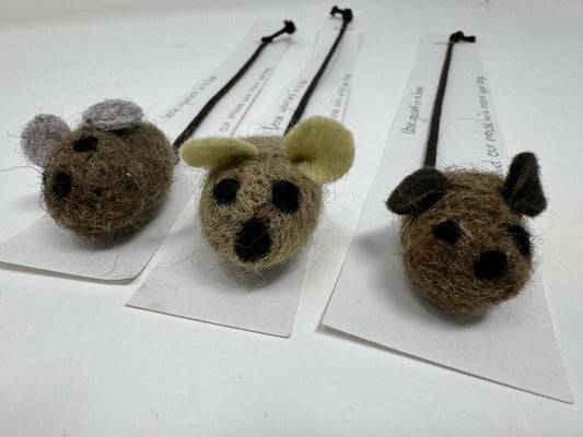 Felted Mouse Bookmark