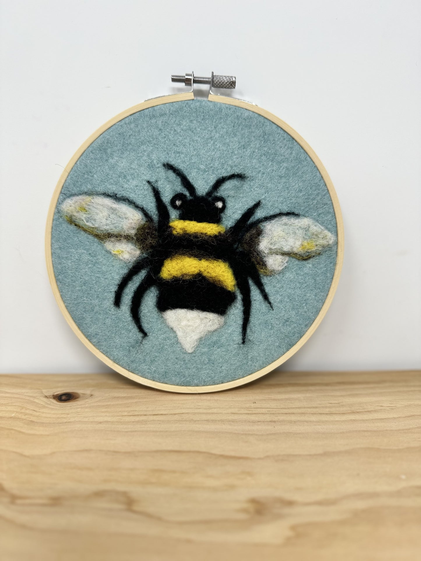 Felted Bee Wall Hanging