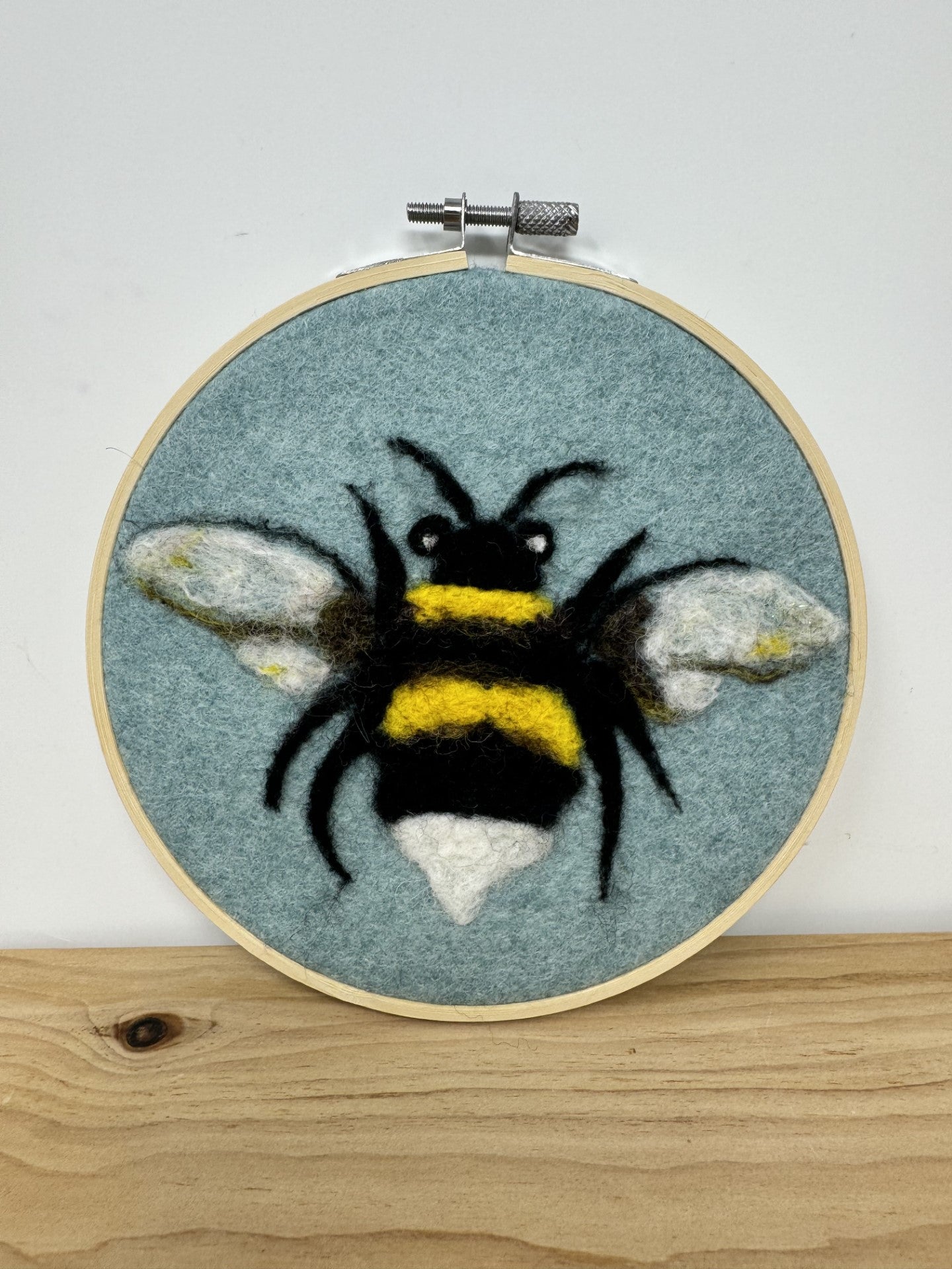 Felted Bee Wall Hanging