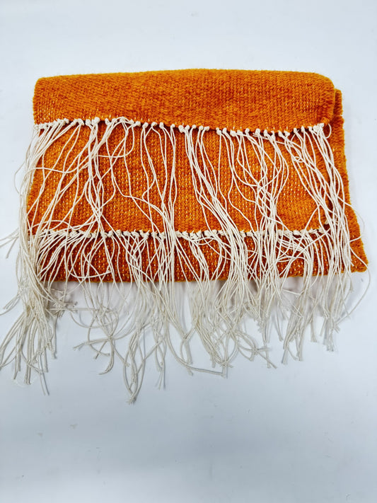 Premium Quality Handwoven Orange Table Runner