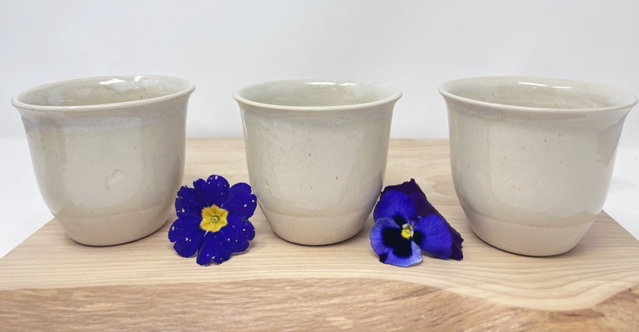Natural Dip-Glaze Stoneware Beaker