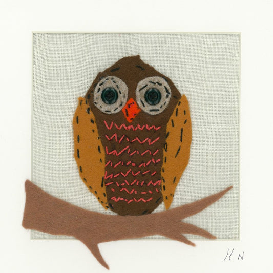Little Brown Owl Card