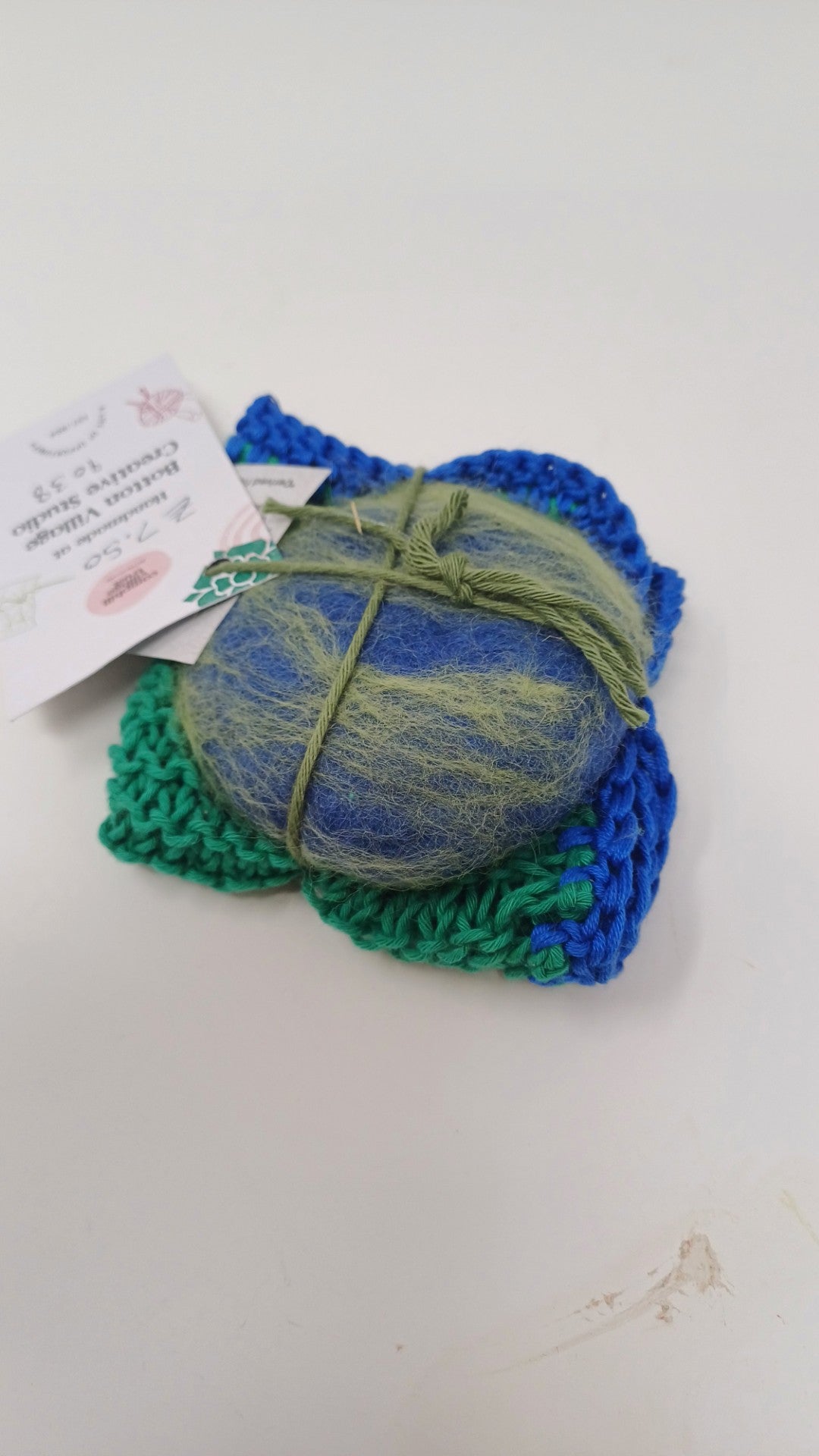 Felted Soap and Wash Cloth Set