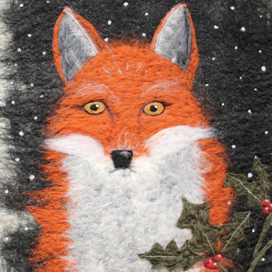 Yuletide Fox Christmas Card