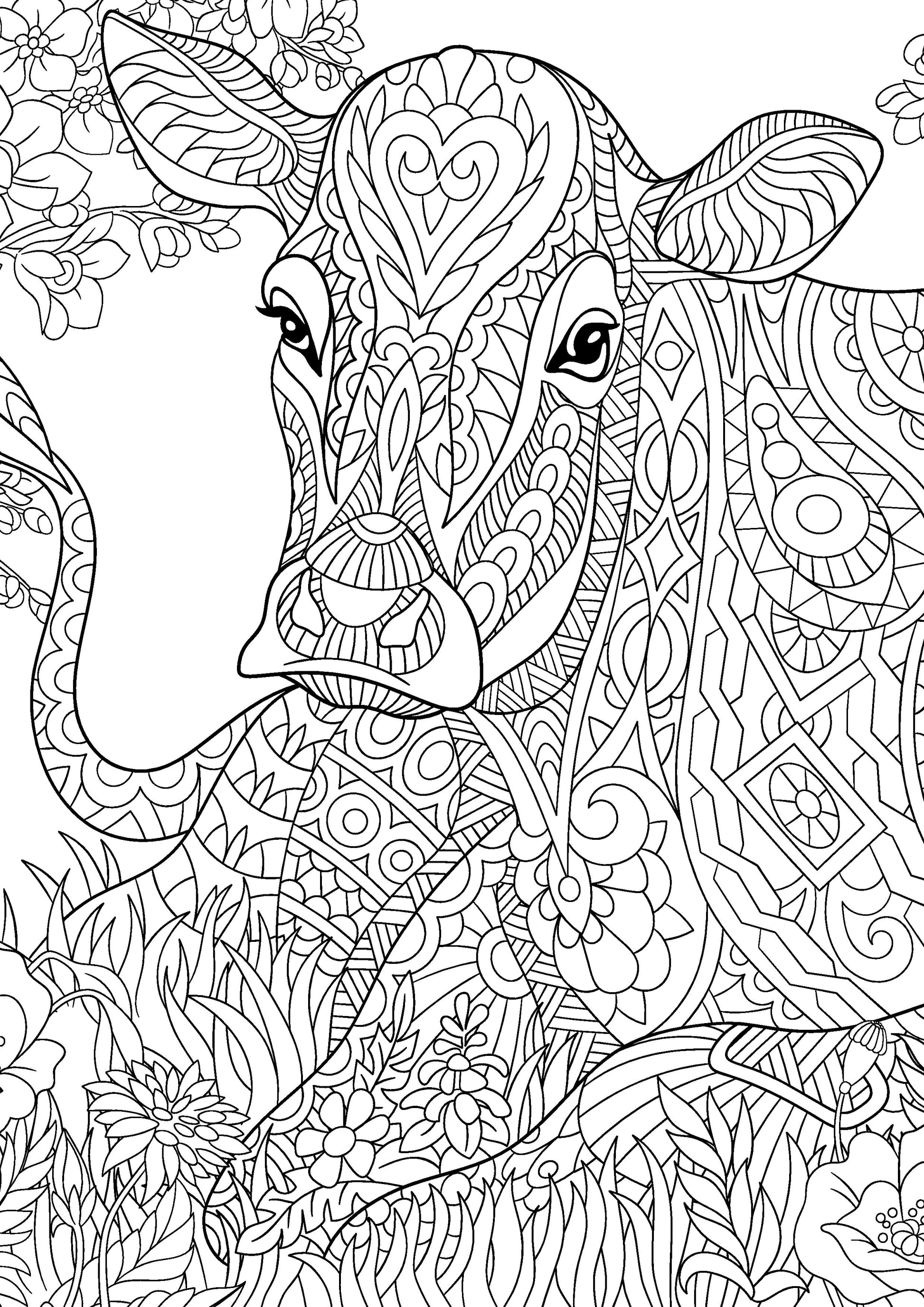 Medium Hard Coloring Pages